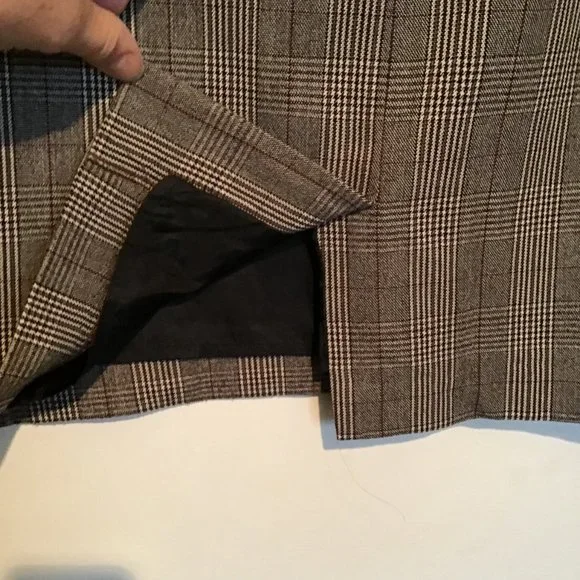 SOYA Concepts Brown Plaid Skirt - Picture 3 of 9